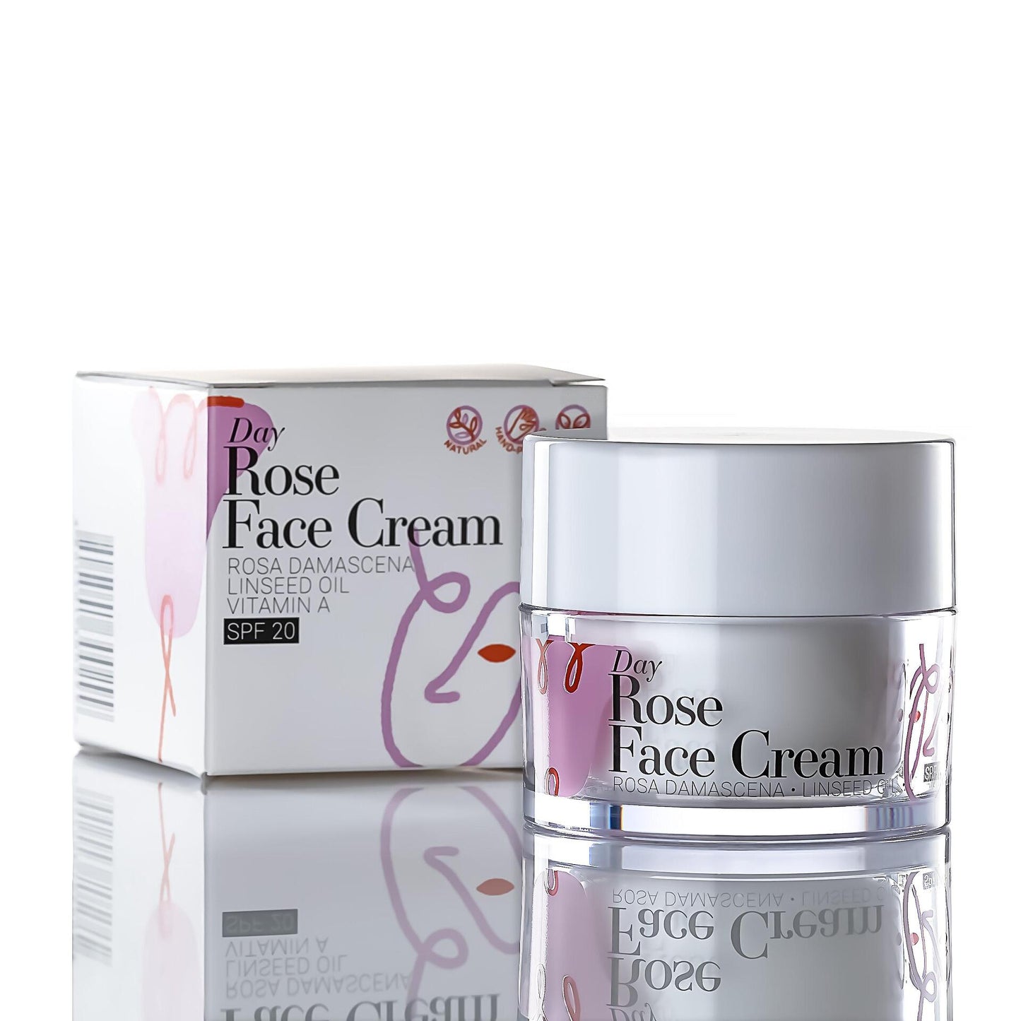 Хидратиращ дневен крем за лице с роза