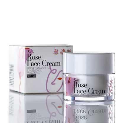 Хидратиращ дневен крем за лице с роза