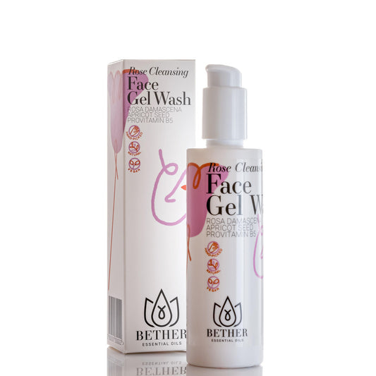 Дълбоко измиващ гел за лице с роза